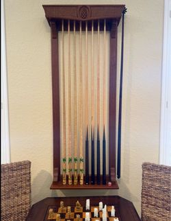 Tommy Bahama Billiards Collection cues, Rack, Balls Pool Cue