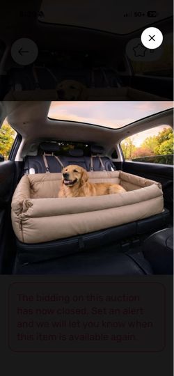 Leather dog car seat