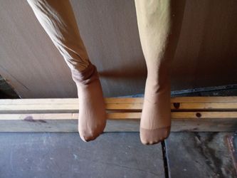 two prosthetic legs..