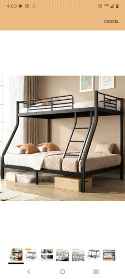 Brand New In The Box Modern Twin Over Full Size Bunk Beds!!!