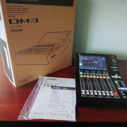 Yamaha DM3-D Digital Mixer With Dante 22 Channel Ultra Compact Interface
