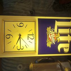 Vantage Miller Light Clock Sign