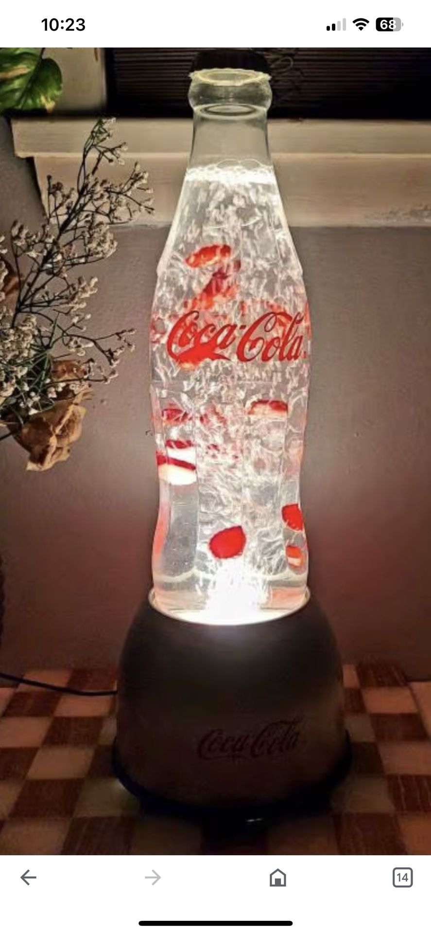 Bubble Lamp Vintage Coke Machine