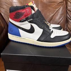 Jordan 1 Retro High OG SP Fragment x Union LA Varsity Red Sport Royal
