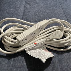 25 Ft Extension Cord With 3 Outlet Strip