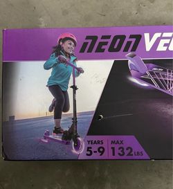 Neon Vector Scooters Spin ME 5-9 Years 132 LBS Purple