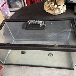 Large Glass Reptile / Fish Aquarium
