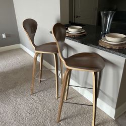 Wooden High Counter Bar Stools