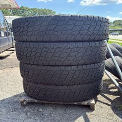 LT 35 X 12.50 R20 NITTO TERRA SET OF 4 USED WITH 80% TREAD REMAINING.