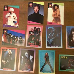 Lot Of 23 Vintage Singer Rock Band Cards