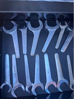 Vintage Bonney, Fairmount & Armaloy Large SAE Open-End Wrench Lot – USA Made
