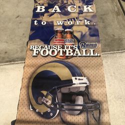 NFL Rams Vinyl Banner