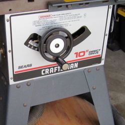 Craftsman 10 inch table saw