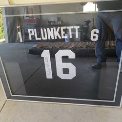 Jim Plunkett Signed Raiders Jersey. Price is OBO