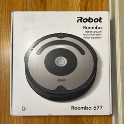 NEW iRobot Roomba 677 Robotic Vacuum Wi-Fi Edge Cleaning Black Silver