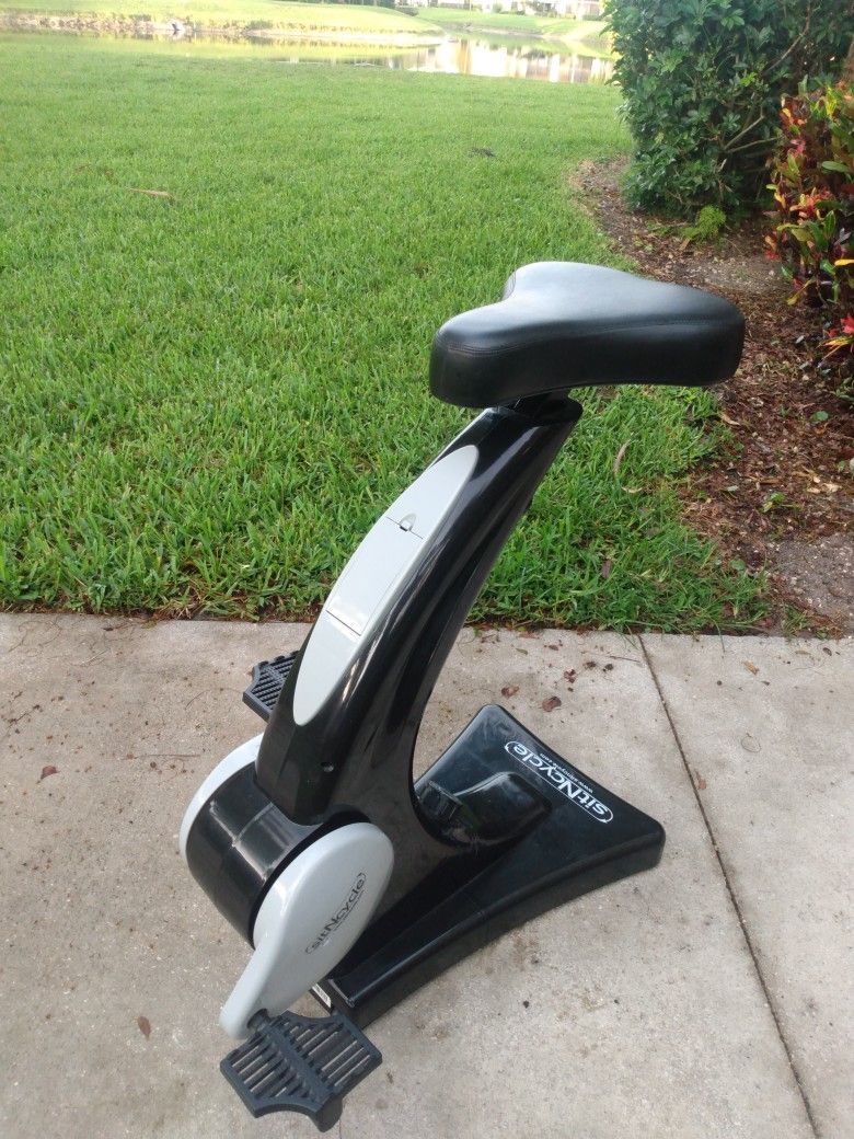 Sit & Cycle Stationary Exercise Bicycle Low resistance portable Compact Home Calorie Fat Burning