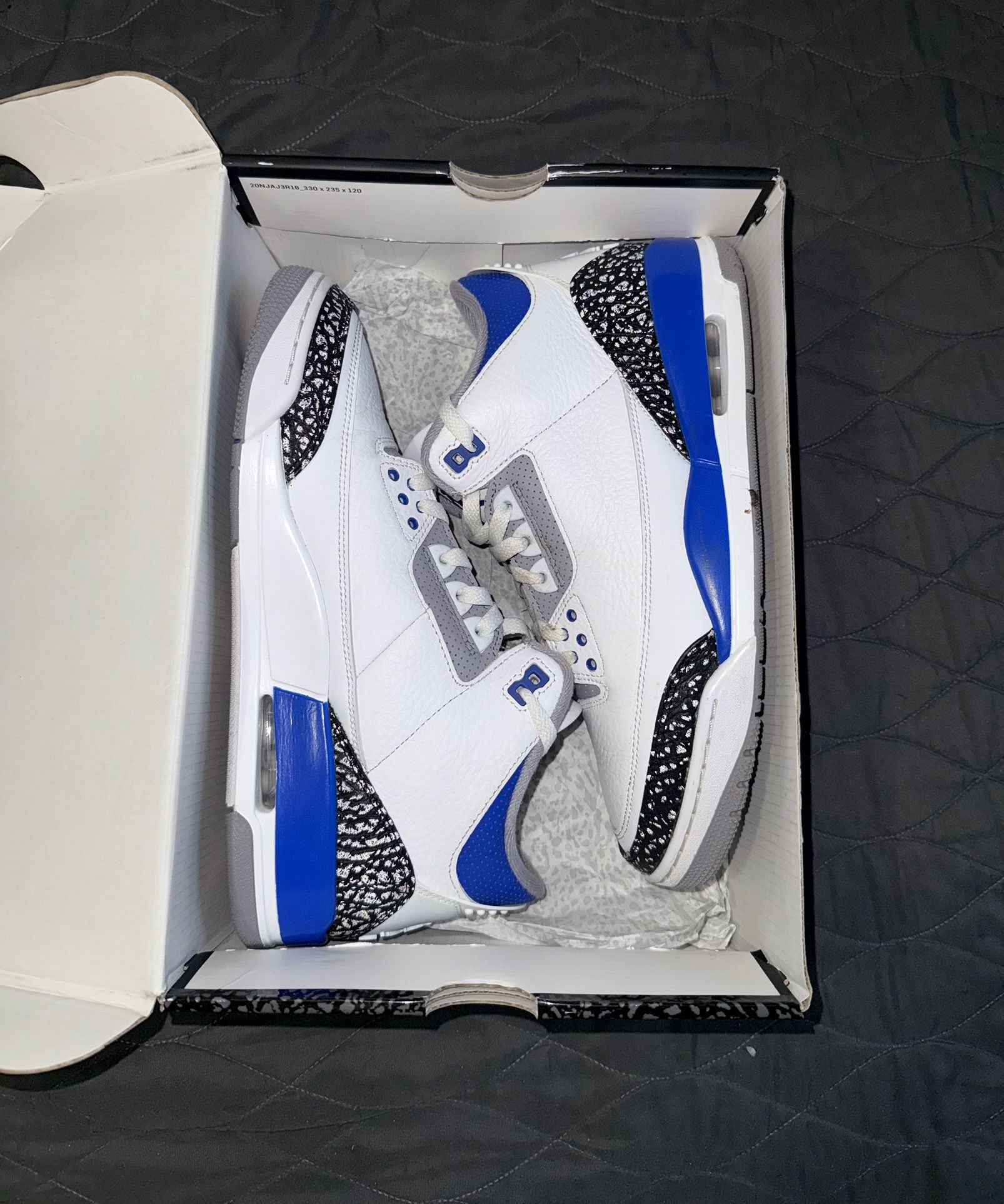 Jordan Retro 3 “ Racer Blue “