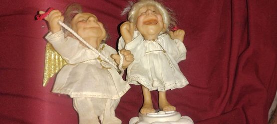 2 rare RICHARD SIMMONS ANGEL FIGURINES