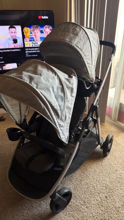 Graco Ready2Grow LX 2.0 Double Stroller - Clark: Umbrella Style, Infant Car Seat Compatible, Plastic Tires