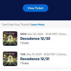 decadence nye co 12/30 ga