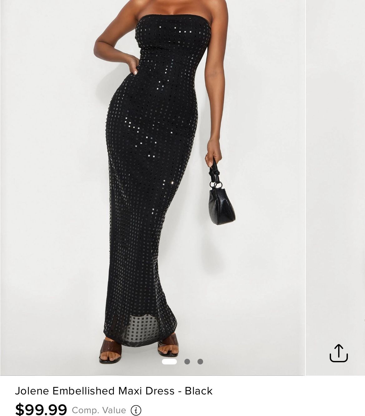 Black Sequin Dress