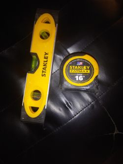 Stanley Leveler And Tape Measure