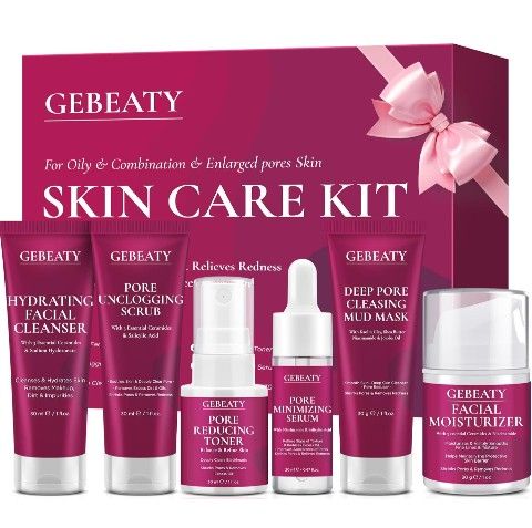 Skin Care Set, Women Girls Skin Care for Teens 10-12, Hydrate, Glow, Minimize Pore. Smooth,Travel Skincare, Birthday Teen Girl Gifts Trendy Stuff