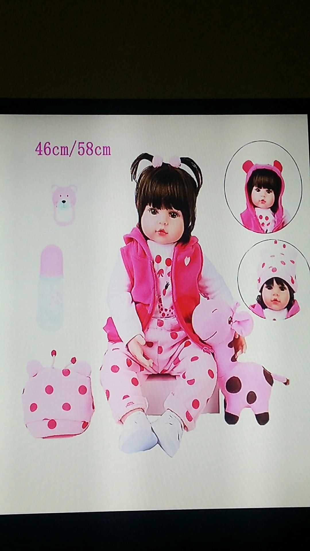 NEW NEVER USED Lifelike Silicone Doll 58 cm / Great Heirloom Gift