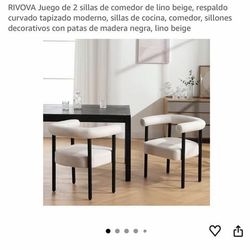 2 sillas color gris / 2 gray chairs