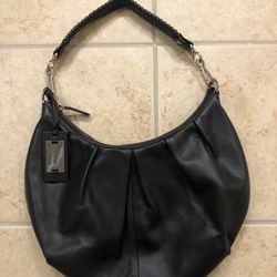 Calvin Klein slouchy hobo handbag purse bag with zipper, handle is a replacement shorter braided handle, roomy inside, $10 firm price cash at pickup i