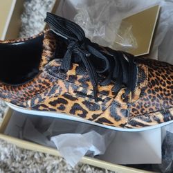 Michael Kors Butterscotch Printed Haircalf Size 9.5M