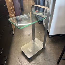ELITE MODERN DECO END TABLE ACCENT TABLE with WHEELS