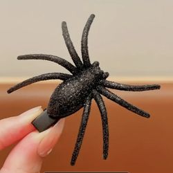 Halloween Black Spider Hair Clip