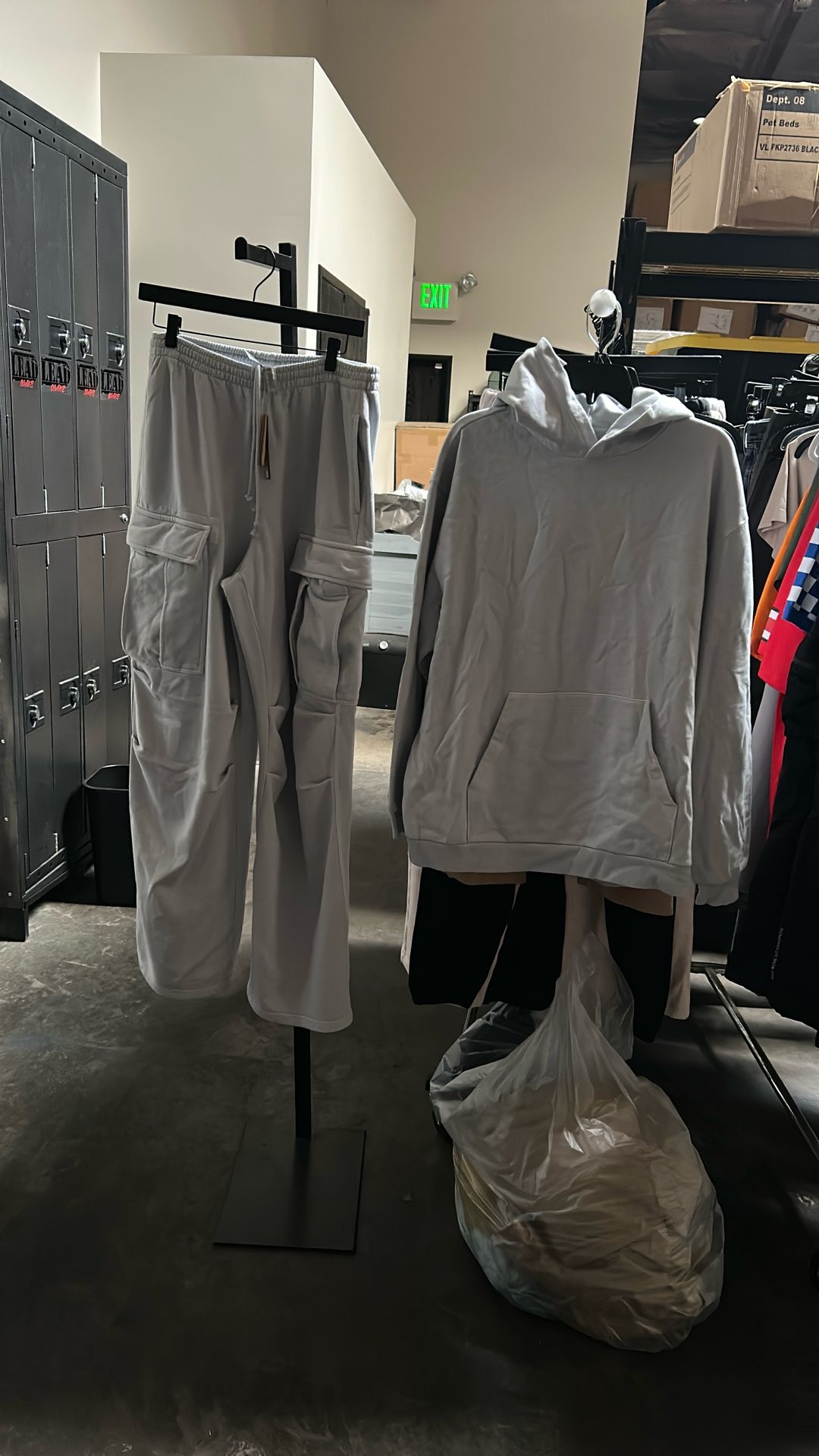 skims fleece set- zen blue- medium