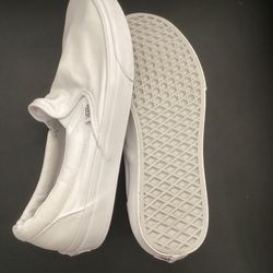 White Vans Slip On (Japanese Edition)