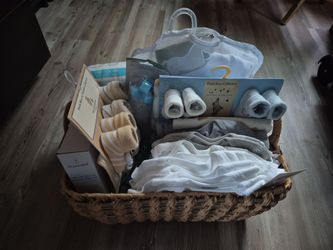 Baby boy gift basket