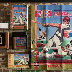 NES Nintendo RBI Baseball Tengen CIB w/ Poster Please Read Description 