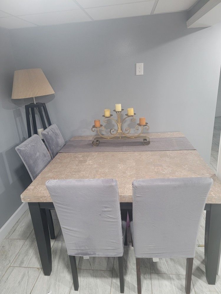 Marble Table Set 