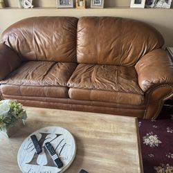 Leather Sofa And Love Seat