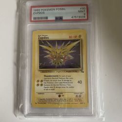 Psa 9 Zapdos Fossil 30/62 