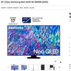 Samsung Neo QN85B (2022) 55 Inch Tv