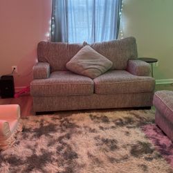 Set Of Couches Grey White