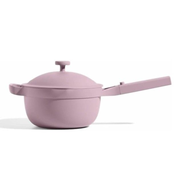 Our Place Perfect Pot - Mini 2.5 Qt Nonstick Ceramic Sauce Pan with Lid | Versatile Cookware for Stovetop and Oven | Steam, Bake, Braise, Roast | PTFE