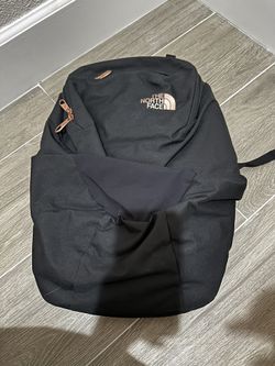 NorthFace Backpack Black/RoseGold - LIKE NEW 