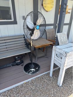 Pedestal shop fan
