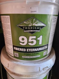 White Roofing Mastic