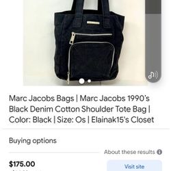 Barely Used Marc Jacobs Shoulder Bag Still Has Plastic On Zippers