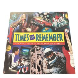 TIMES TO REMEMBER VINTAGE 1991 TRIVIA BOARD GAME