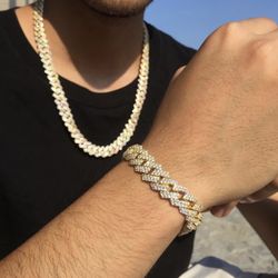 chain amd bracelet set