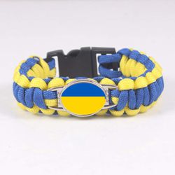 Ukraine Bracelet . Ukrainian Paracord Bracelet - Profits To Ukraine . Survival Bracelet